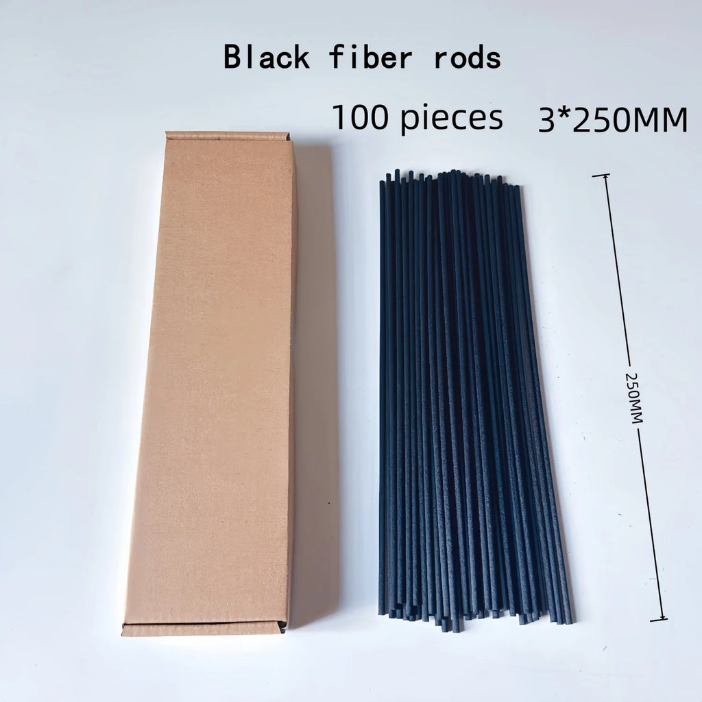 100 Pieces of Natural Wood Rattan Reed Diffuser Sticks, Replacement Reeds with a Diameter of 3mm, Flameless Rattan Aroma Sticks for Home and Living Room Fragrance