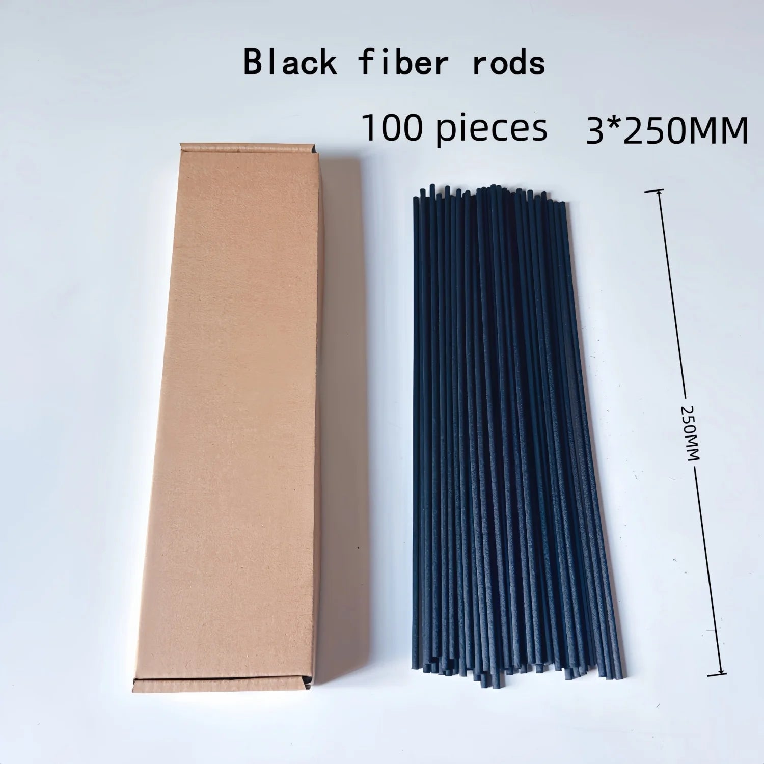 100 Pieces of Natural Wood Rattan Reed Diffuser Sticks, Replacement Reeds with a Diameter of 3mm, Flameless Rattan Aroma Sticks for Home and Living Room Fragrance