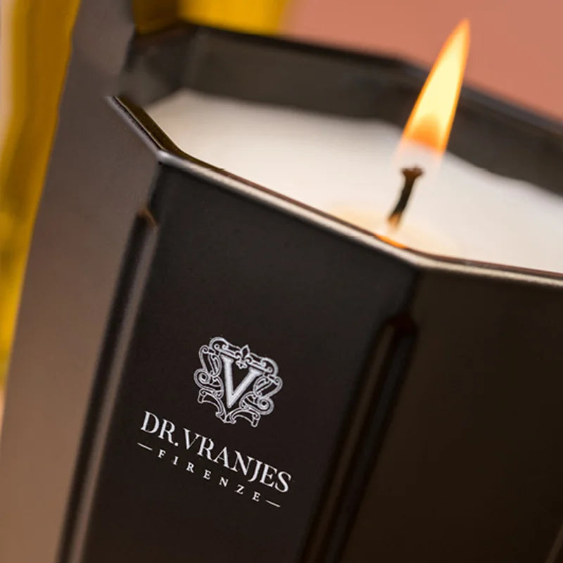 80g 200g 500g DV Enchanting Rose Aromatherapy Candle Black Agate Indoor Long-lasting Fragrance