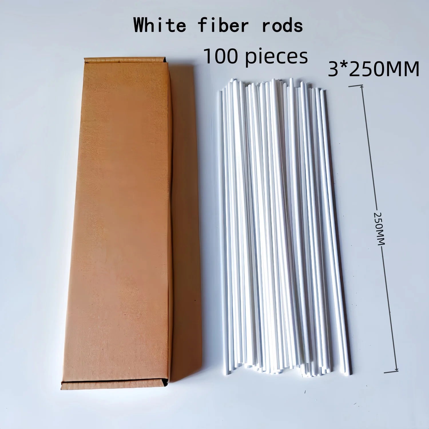 100 Pieces of Natural Wood Rattan Reed Diffuser Sticks, Replacement Reeds with a Diameter of 3mm, Flameless Rattan Aroma Sticks for Home and Living Room Fragrance