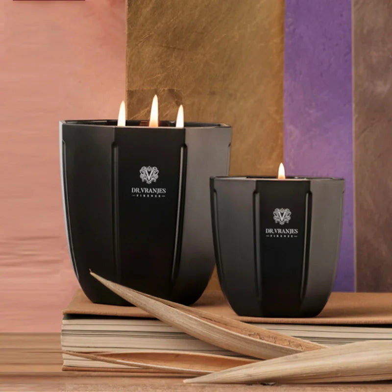 80g 200g 500g DV Enchanting Rose Aromatherapy Candle Black Agate Indoor Long-lasting Fragrance
