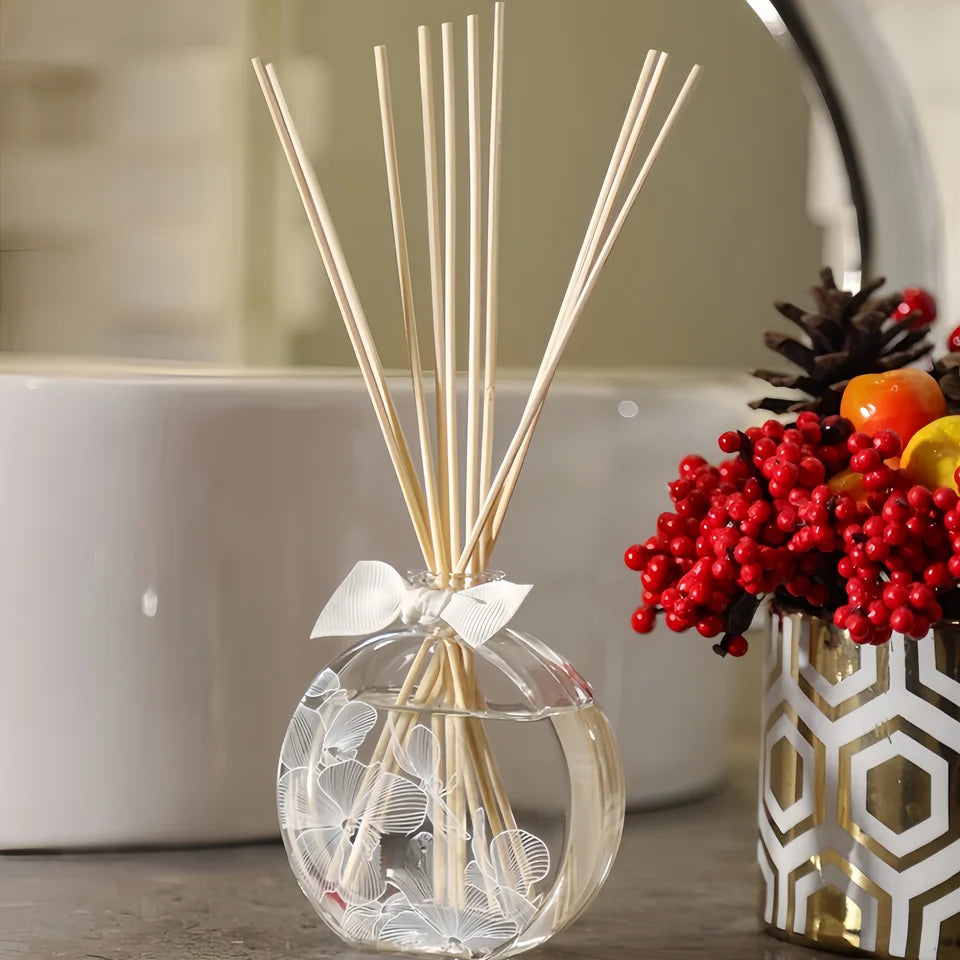 100 Pieces of Natural Wood Rattan Reed Diffuser Sticks, Replacement Reeds with a Diameter of 3mm, Flameless Rattan Aroma Sticks for Home and Living Room Fragrance